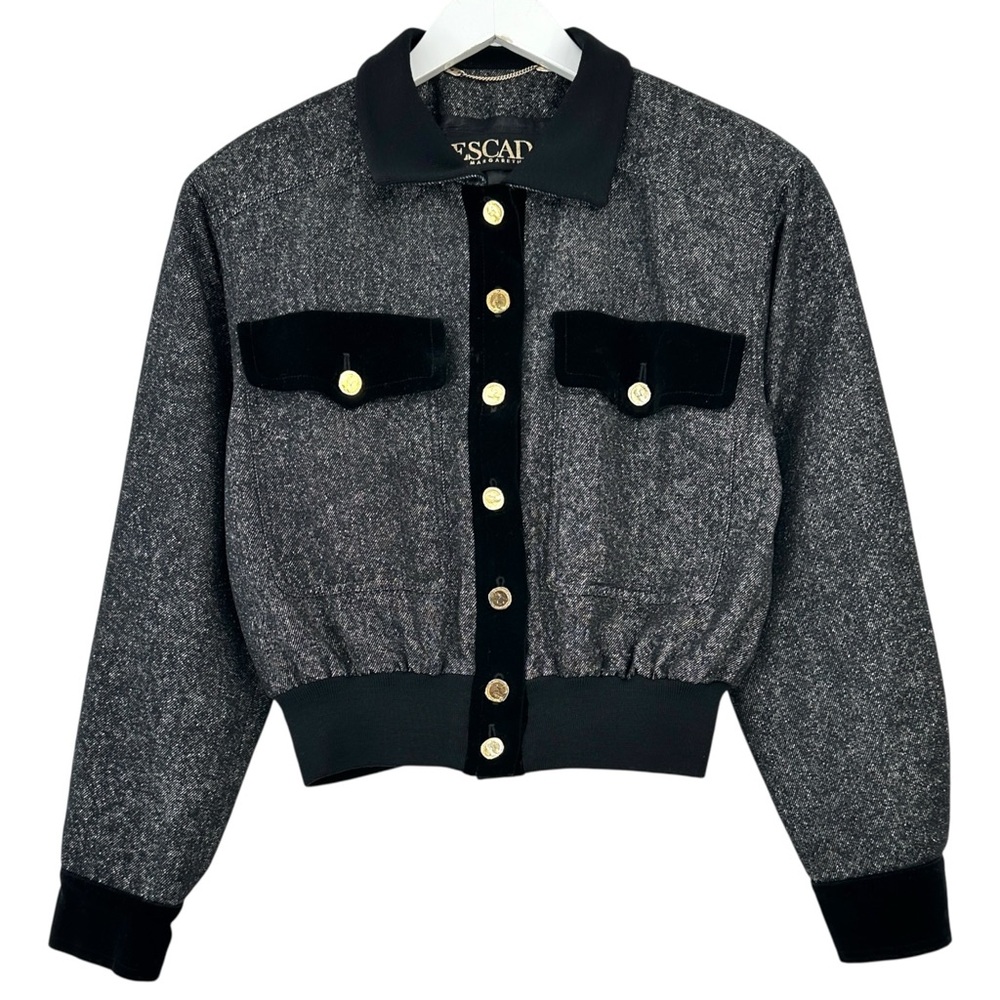 Escada Gray and Black Jacket